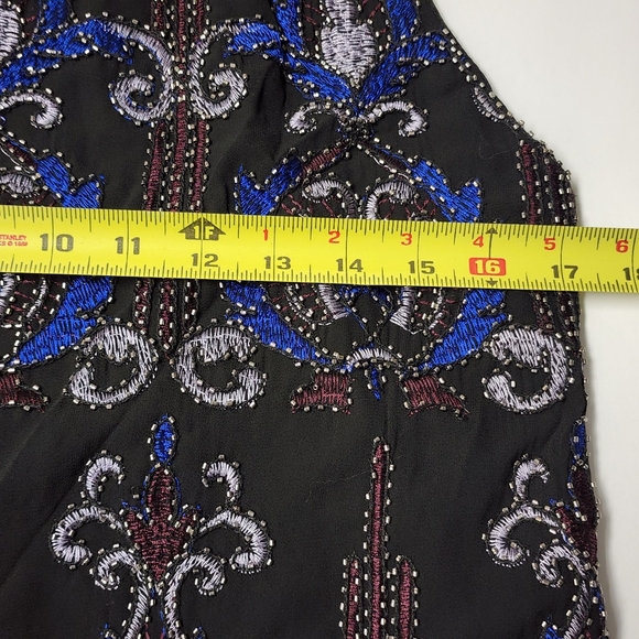 Francesca's beads embroidery sleeveless dress party Size M New - Picture 6 of 8